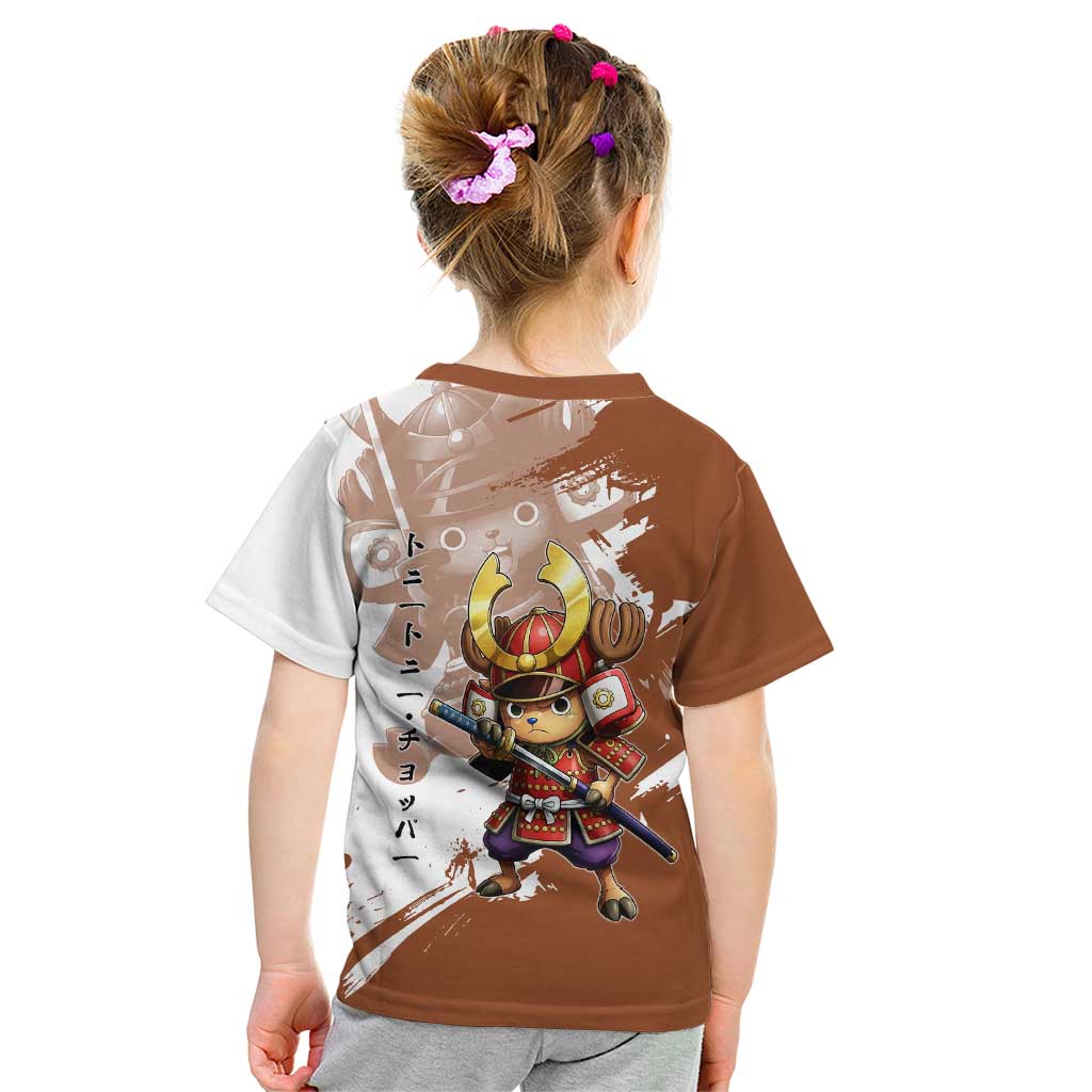 Tony Tony Chopper in Samurai Armor Kid T Shirt Wano-Inspired Chibi Warrior Style