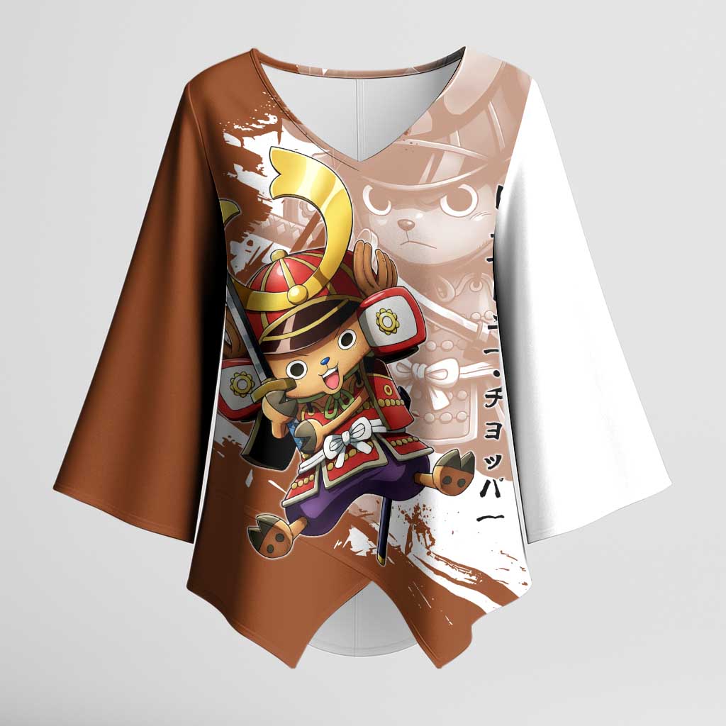 Tony Tony Chopper in Samurai Armor Kimono Sleeve Blouse Wano-Inspired Chibi Warrior Style