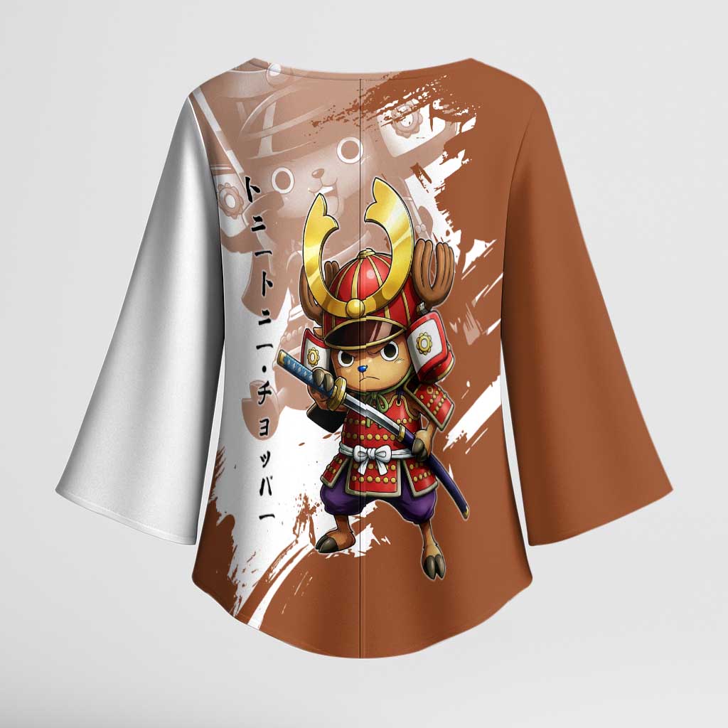 Tony Tony Chopper in Samurai Armor Kimono Sleeve Blouse Wano-Inspired Chibi Warrior Style
