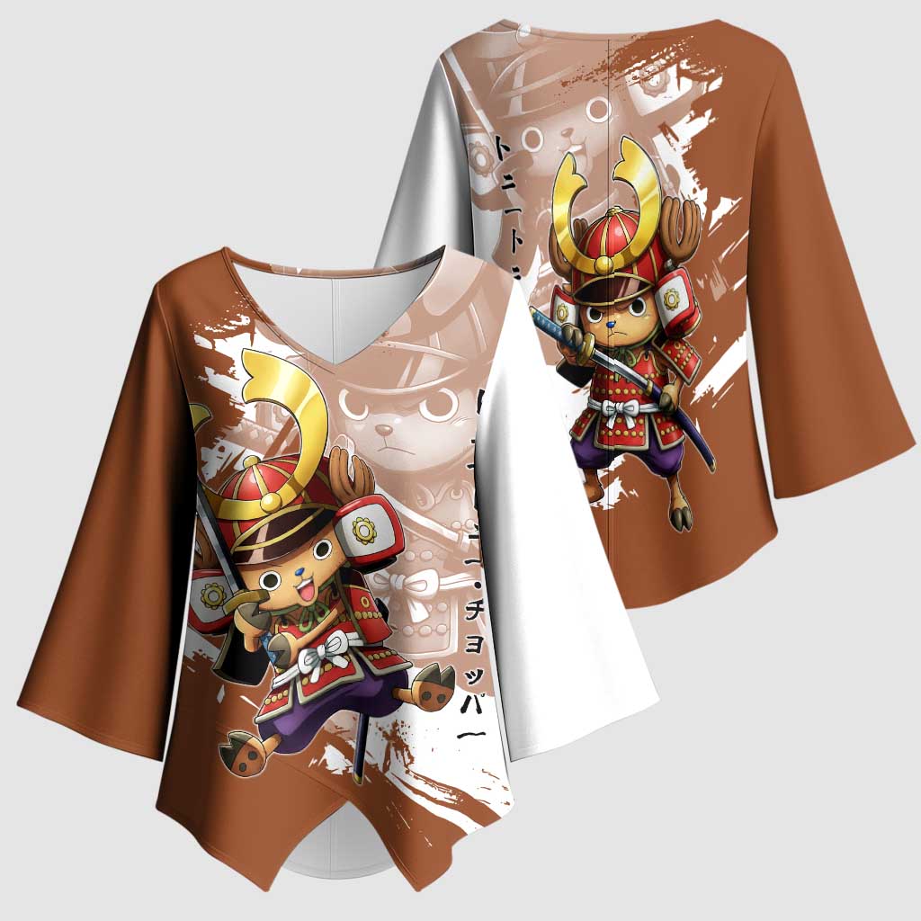 Tony Tony Chopper in Samurai Armor Kimono Sleeve Blouse Wano-Inspired Chibi Warrior Style