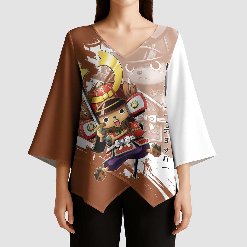 Tony Tony Chopper in Samurai Armor Kimono Sleeve Blouse Wano-Inspired Chibi Warrior Style