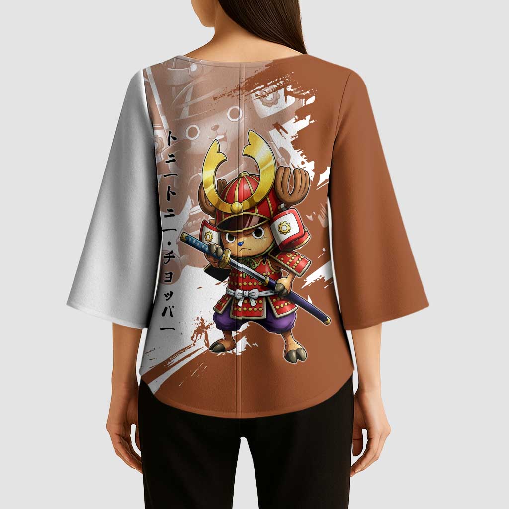 Tony Tony Chopper in Samurai Armor Kimono Sleeve Blouse Wano-Inspired Chibi Warrior Style