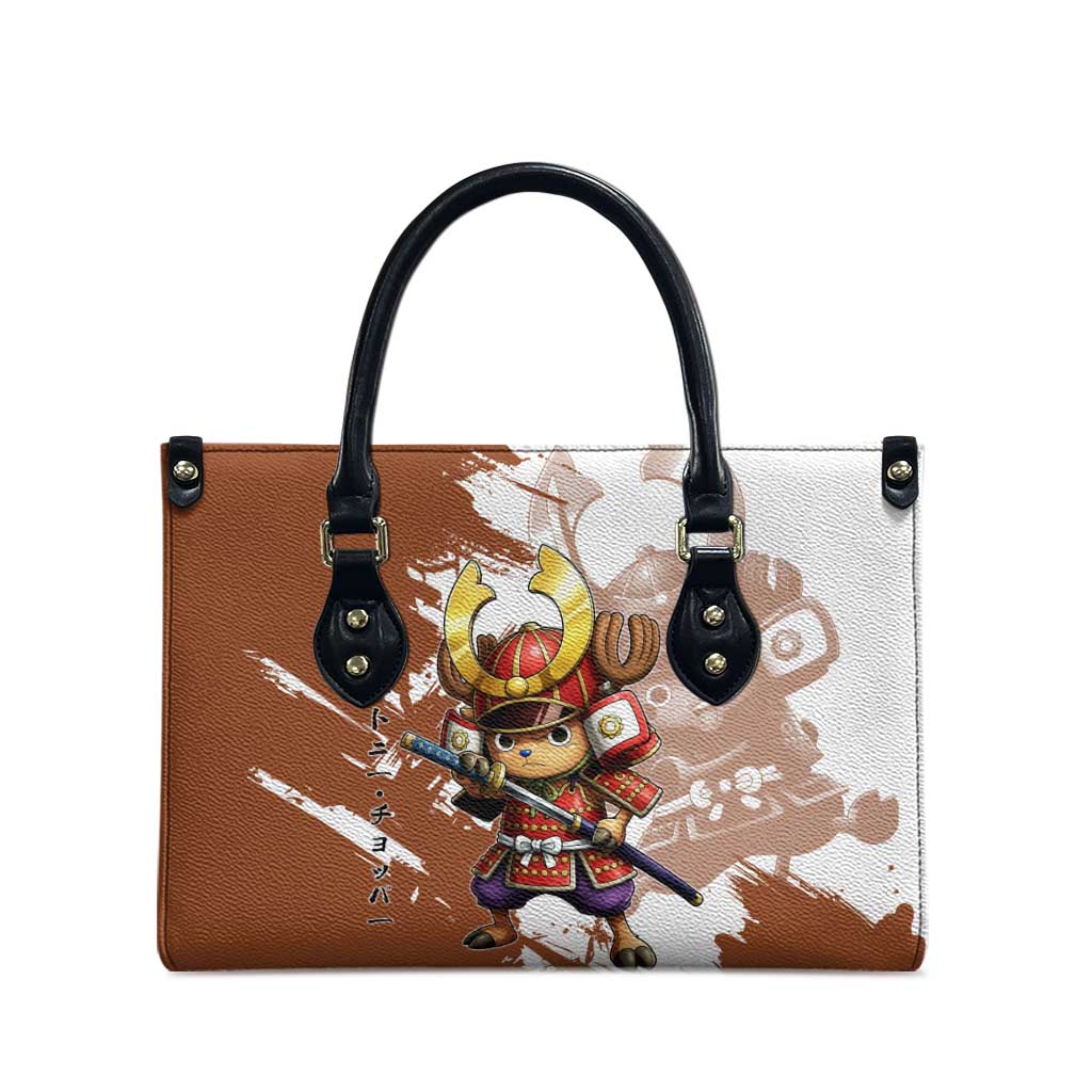Tony Tony Chopper in Samurai Armor Leather Bag Wano-Inspired Chibi Warrior Style