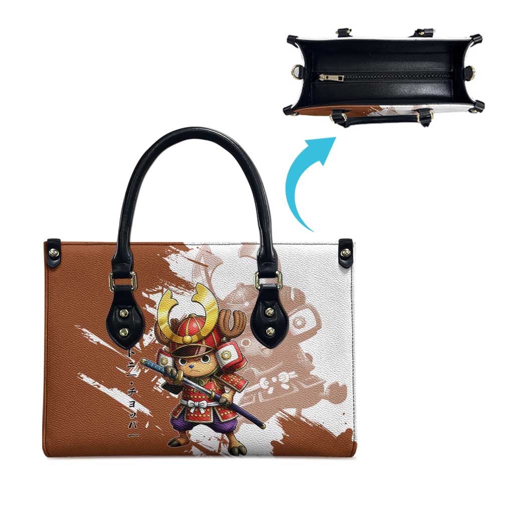 Tony Tony Chopper in Samurai Armor Leather Bag Wano-Inspired Chibi Warrior Style