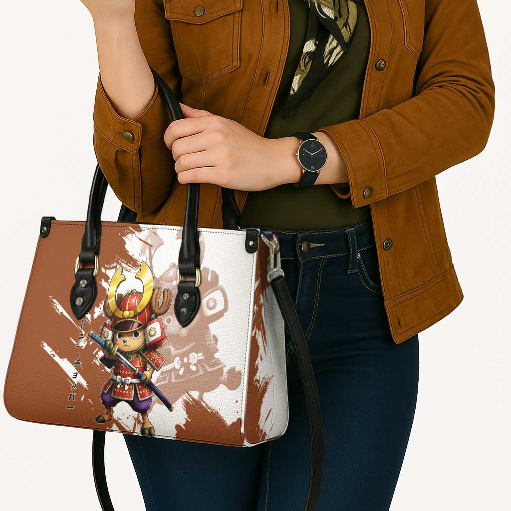 Tony Tony Chopper in Samurai Armor Leather Bag Wano-Inspired Chibi Warrior Style
