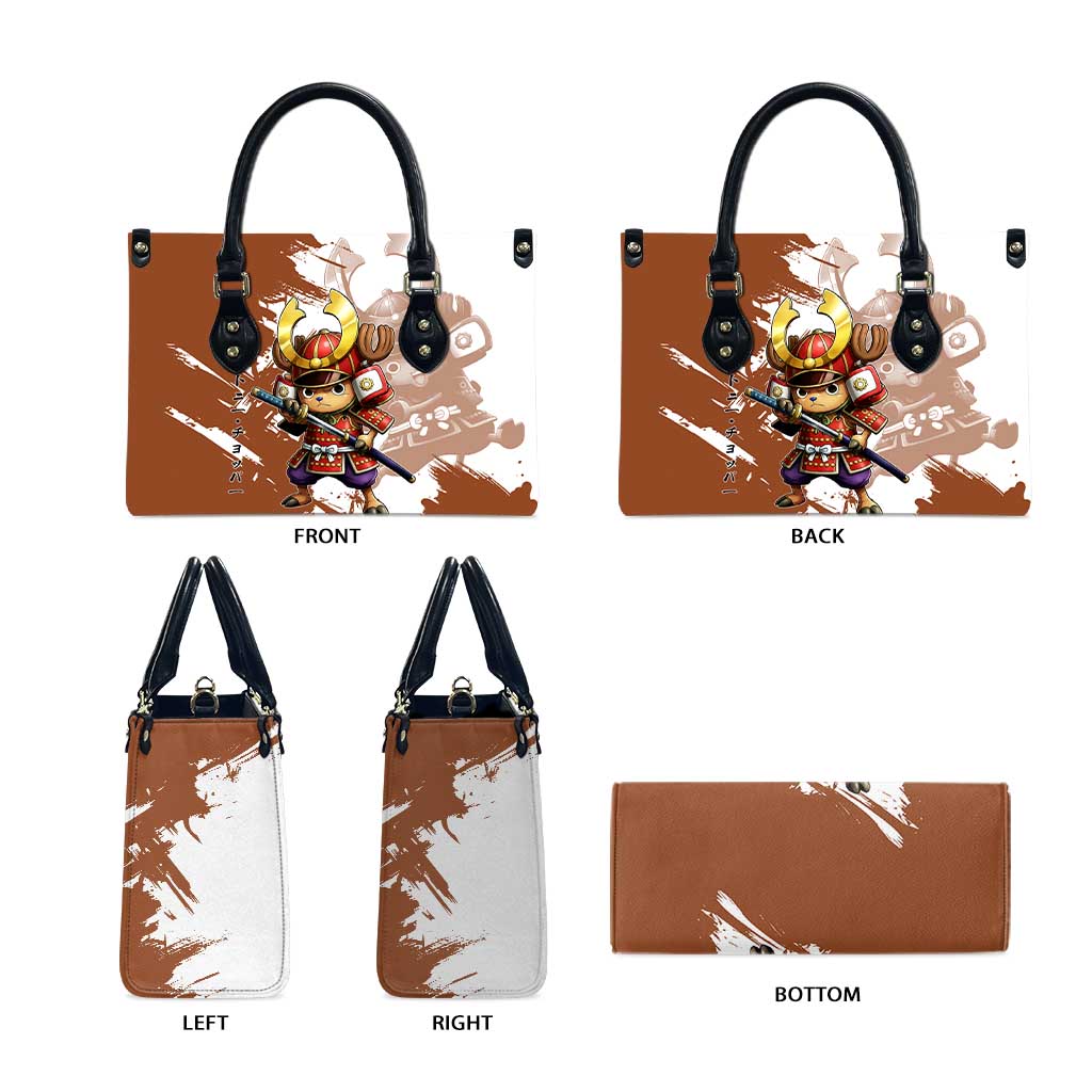 Tony Tony Chopper in Samurai Armor Leather Bag Wano-Inspired Chibi Warrior Style