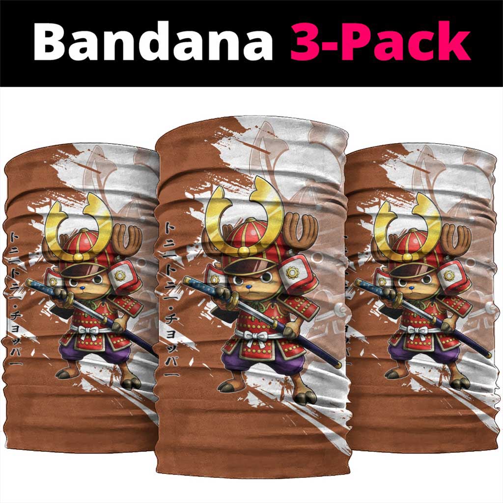 Tony Tony Chopper in Samurai Armor Neck Gaiter Wano-Inspired Chibi Warrior Style