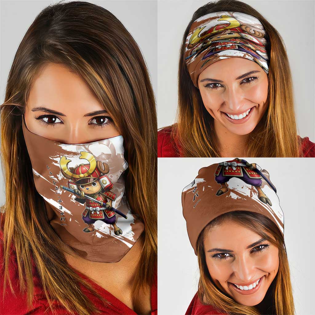 Tony Tony Chopper in Samurai Armor Neck Gaiter Wano-Inspired Chibi Warrior Style