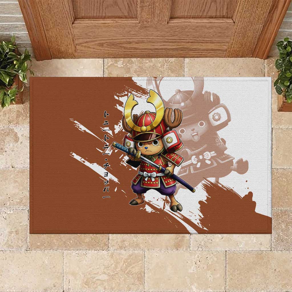 Tony Tony Chopper in Samurai Armor Rubber Doormat Wano-Inspired Chibi Warrior Style
