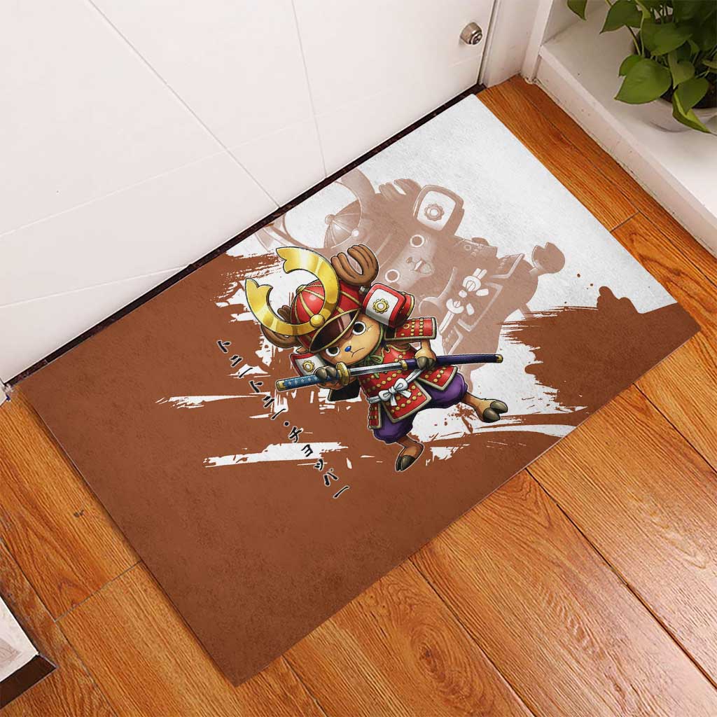 Tony Tony Chopper in Samurai Armor Rubber Doormat Wano-Inspired Chibi Warrior Style