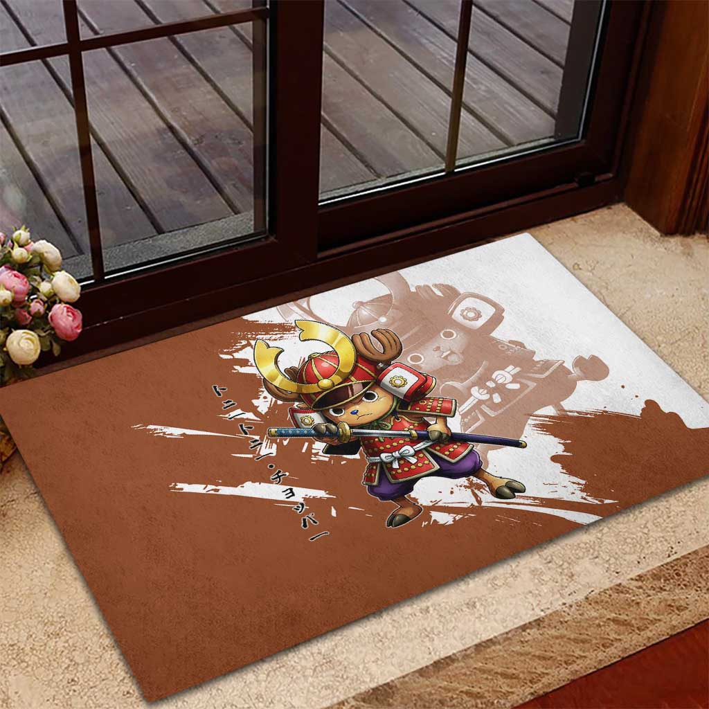 Tony Tony Chopper in Samurai Armor Rubber Doormat Wano-Inspired Chibi Warrior Style