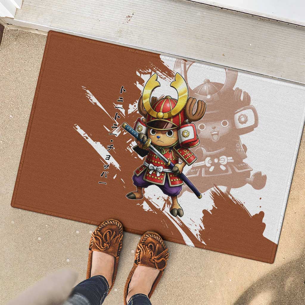Tony Tony Chopper in Samurai Armor Rubber Doormat Wano-Inspired Chibi Warrior Style