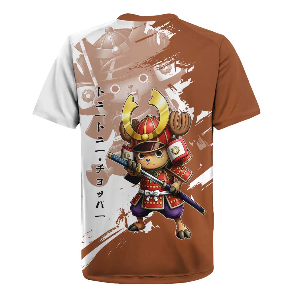 Tony Tony Chopper in Samurai Armor Rugby Jersey Wano-Inspired Chibi Warrior Style