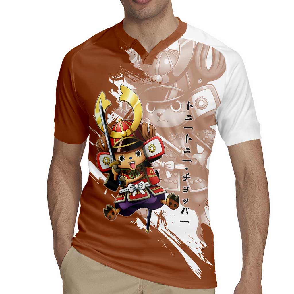 Tony Tony Chopper in Samurai Armor Rugby Jersey Wano-Inspired Chibi Warrior Style
