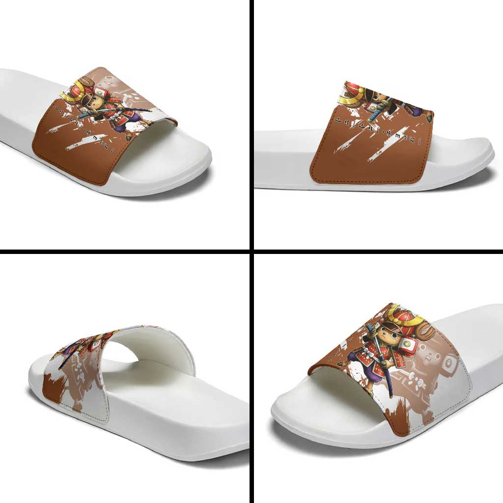 Tony Tony Chopper in Samurai Armor Slide Sandals Wano-Inspired Chibi Warrior Style