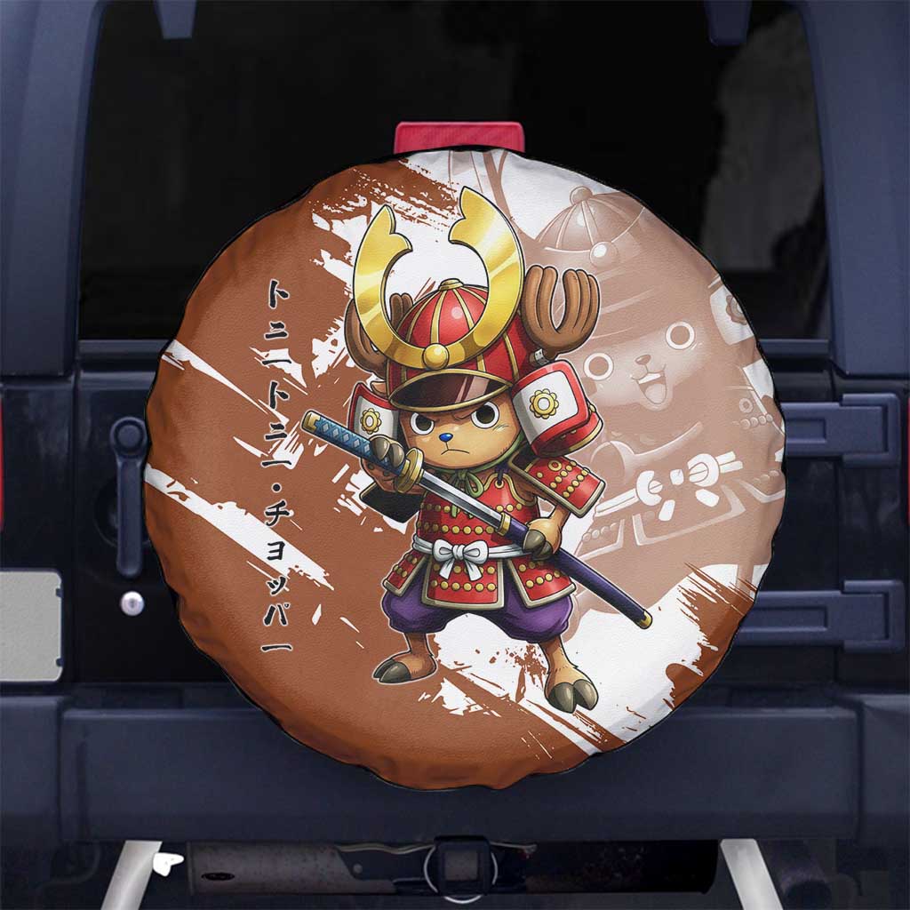 Tony Tony Chopper in Samurai Armor Spare Tire Cover Wano-Inspired Chibi Warrior Style