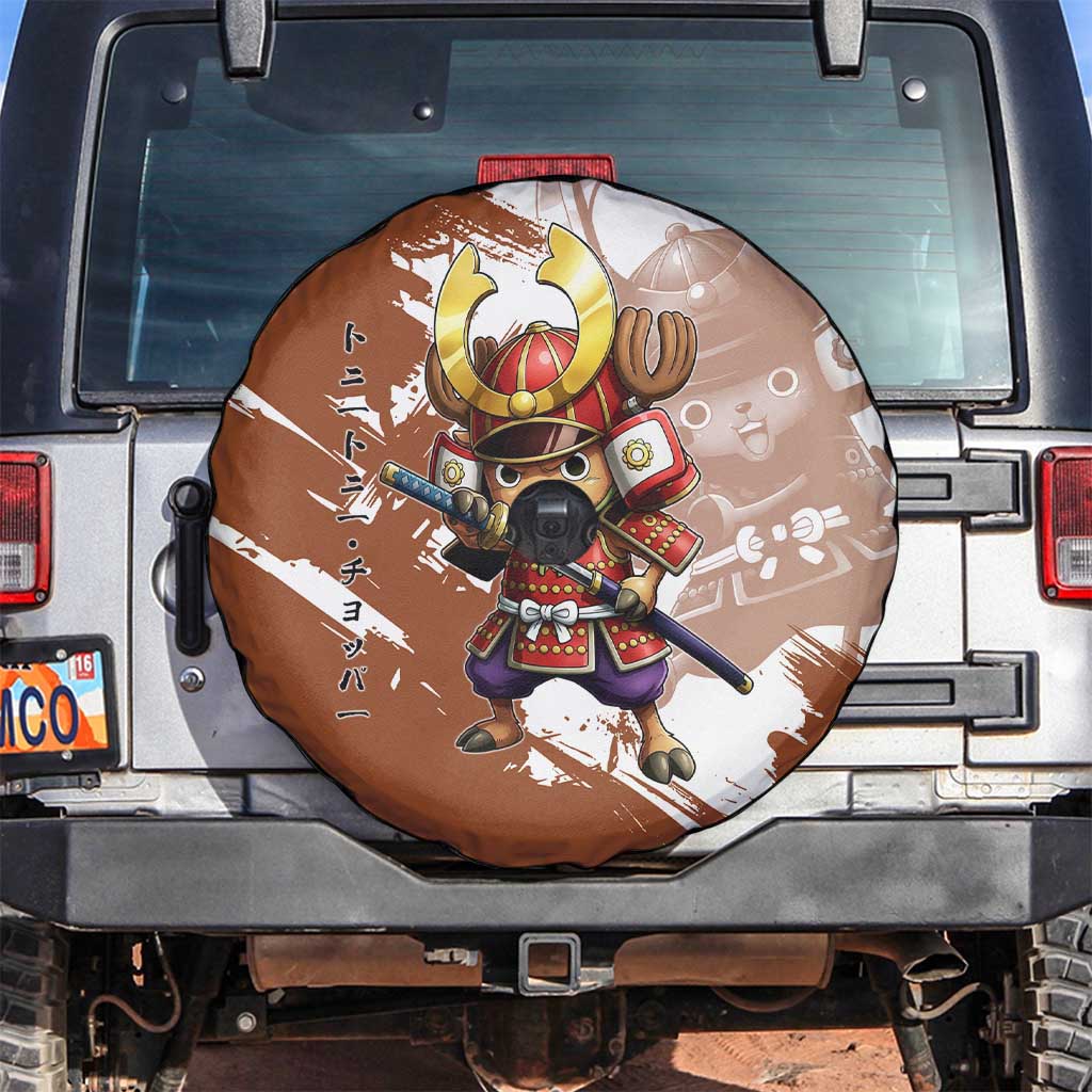Tony Tony Chopper in Samurai Armor Spare Tire Cover Wano-Inspired Chibi Warrior Style
