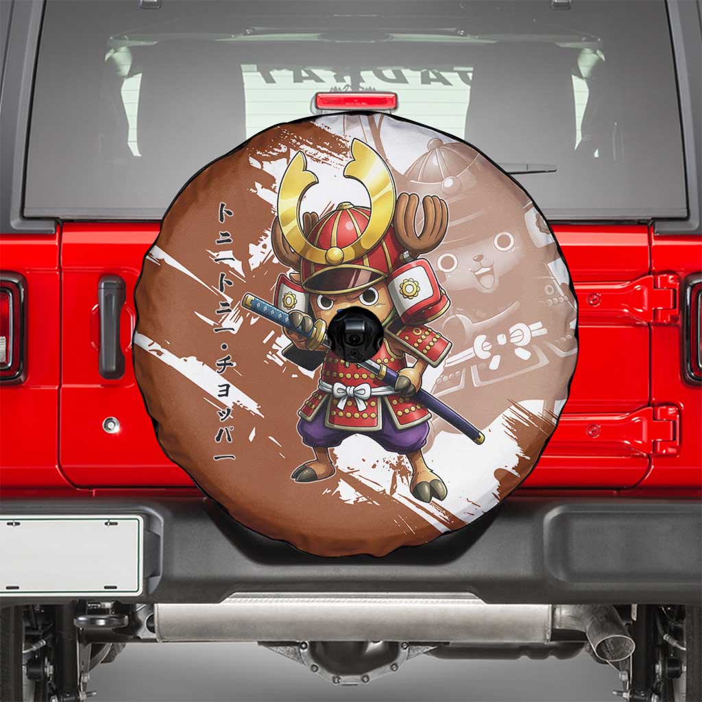 Tony Tony Chopper in Samurai Armor Spare Tire Cover Wano-Inspired Chibi Warrior Style