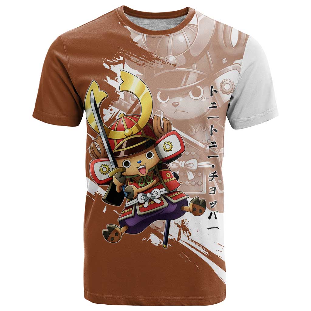 Tony Tony Chopper in Samurai Armor T Shirt Wano-Inspired Chibi Warrior Style