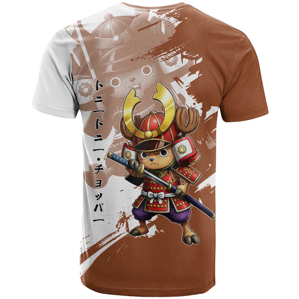 Tony Tony Chopper in Samurai Armor T Shirt Wano-Inspired Chibi Warrior Style