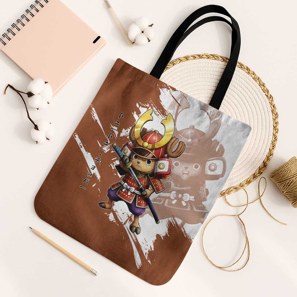 Tony Tony Chopper in Samurai Armor Tote Bag Wano-Inspired Chibi Warrior Style