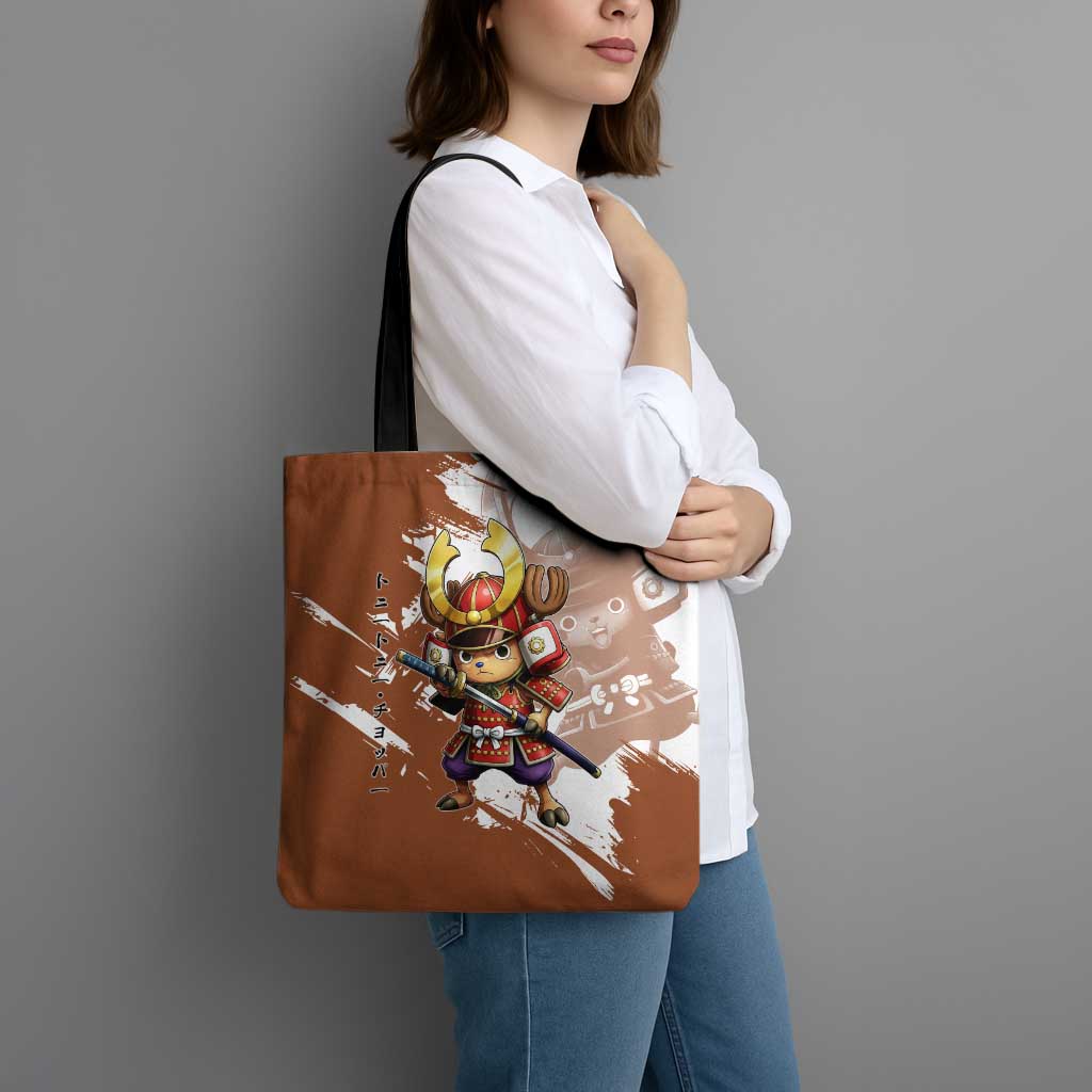Tony Tony Chopper in Samurai Armor Tote Bag Wano-Inspired Chibi Warrior Style