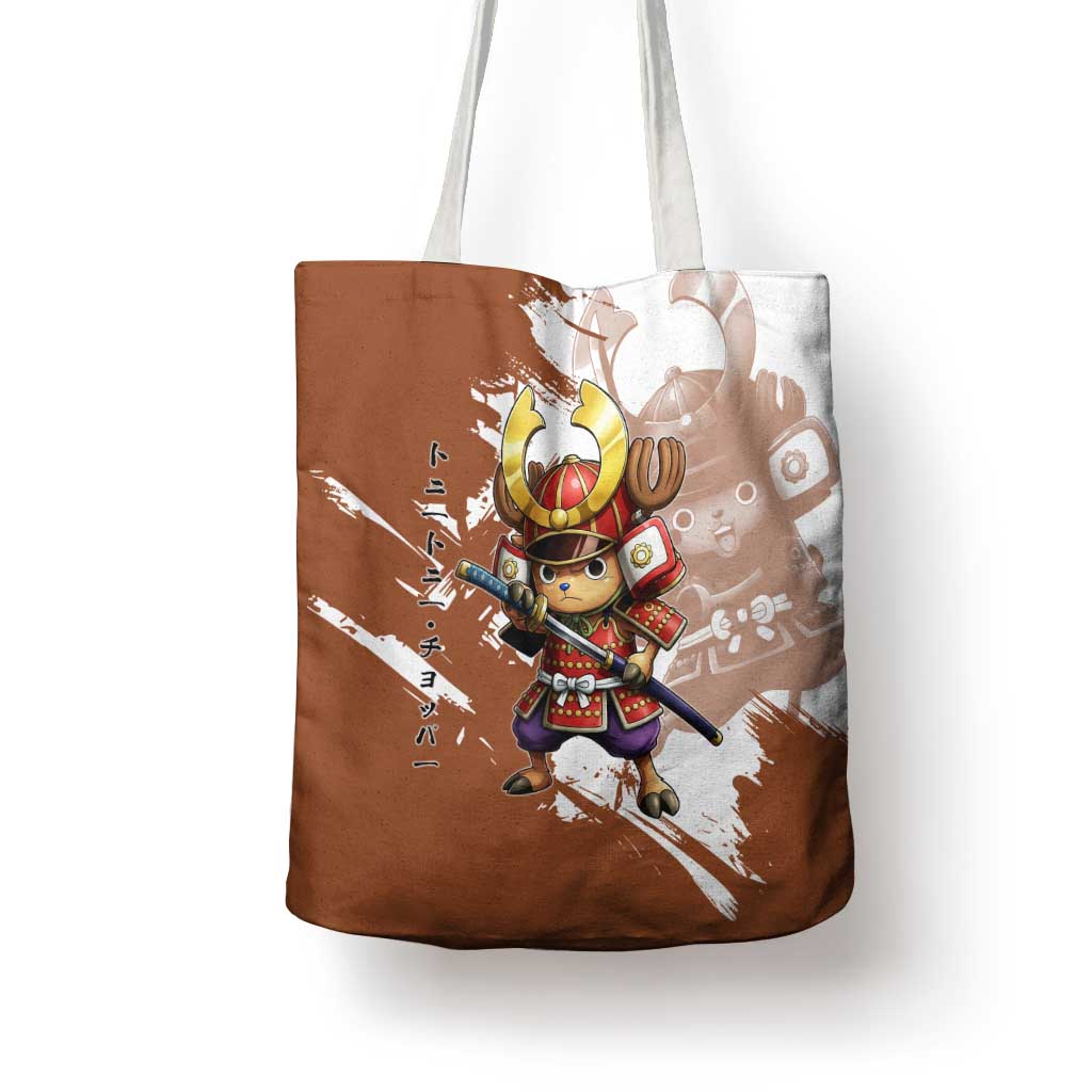Tony Tony Chopper in Samurai Armor Tote Bag Wano-Inspired Chibi Warrior Style