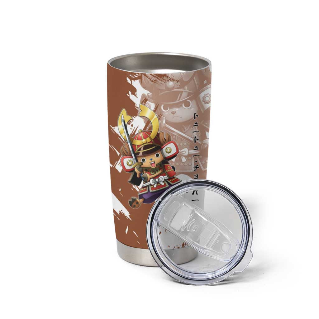 Tony Tony Chopper in Samurai Armor Tumbler Cup Wano-Inspired Chibi Warrior Style