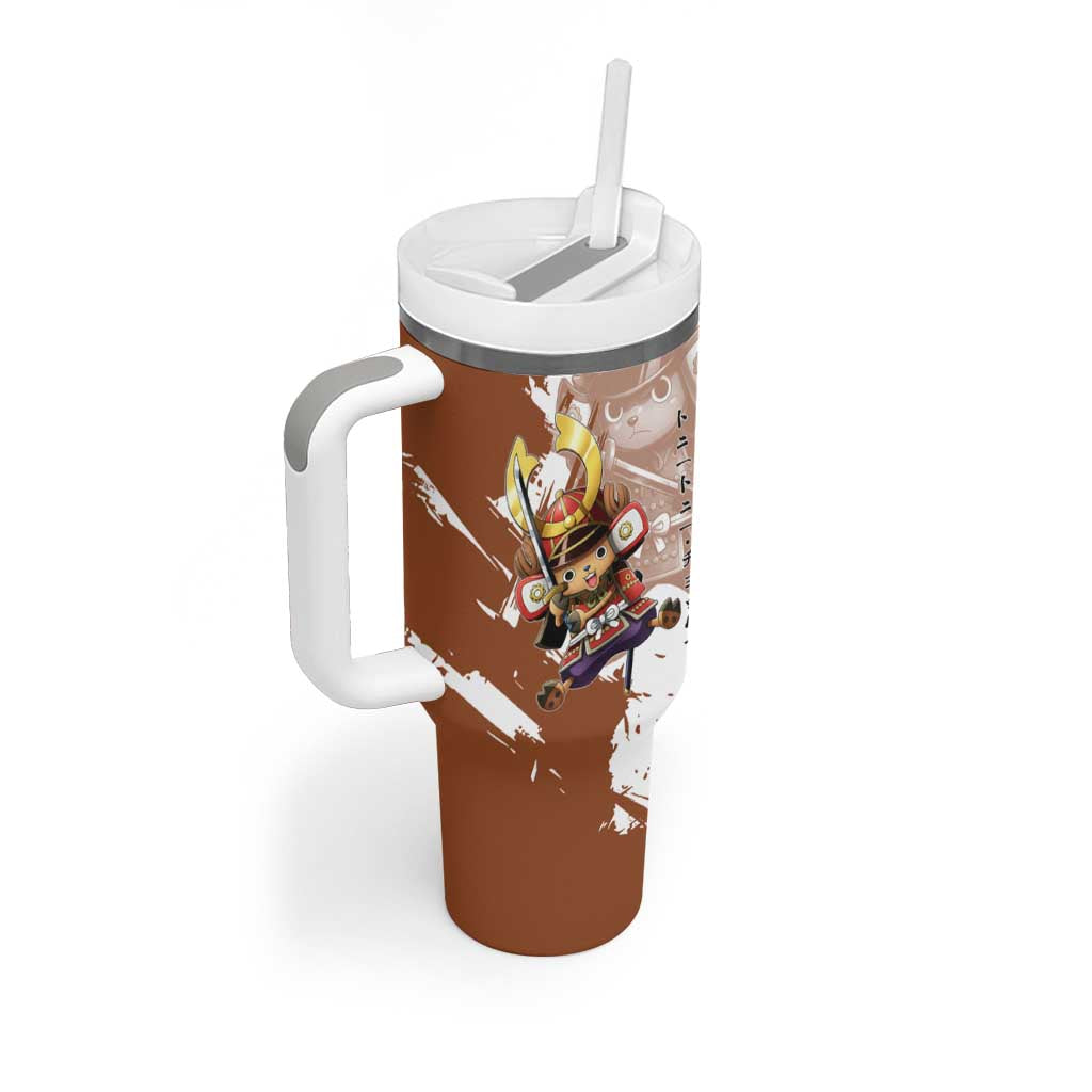 Tony Tony Chopper in Samurai Armor Tumbler With Handle Wano-Inspired Chibi Warrior Style