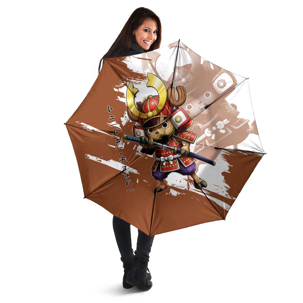 Tony Tony Chopper in Samurai Armor Umbrella Wano-Inspired Chibi Warrior Style