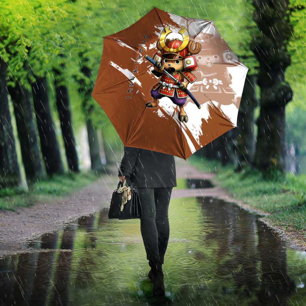Tony Tony Chopper in Samurai Armor Umbrella Wano-Inspired Chibi Warrior Style