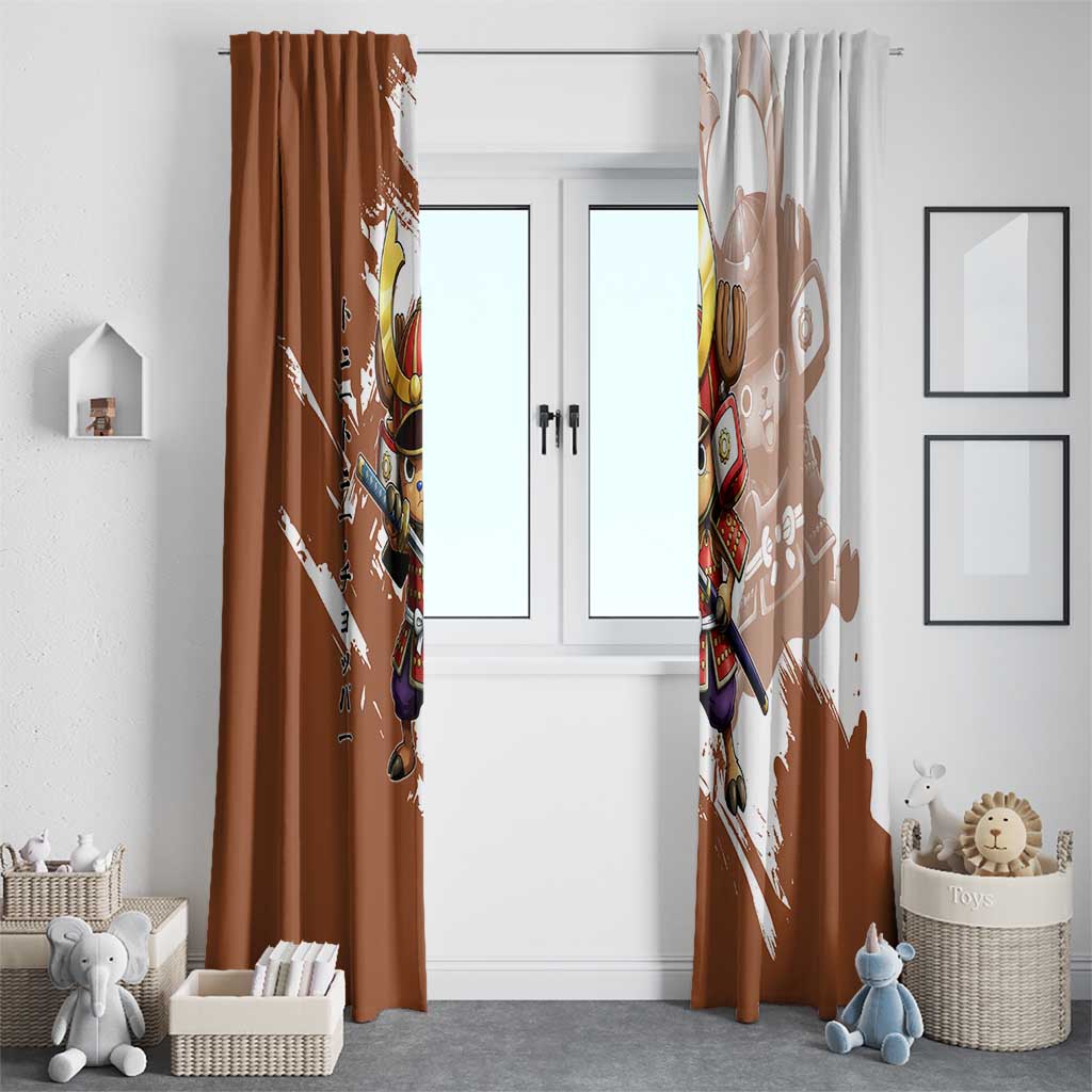 Tony Tony Chopper in Samurai Armor Window Curtain Wano-Inspired Chibi Warrior Style