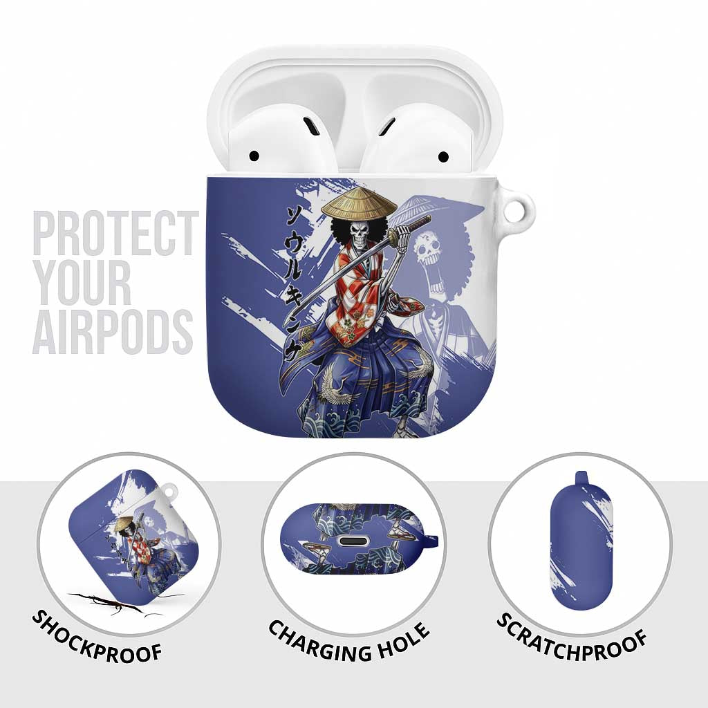 Brook in Wano Samurai Attire AirPods Case Soul King Brook - Traditional Japanese Style