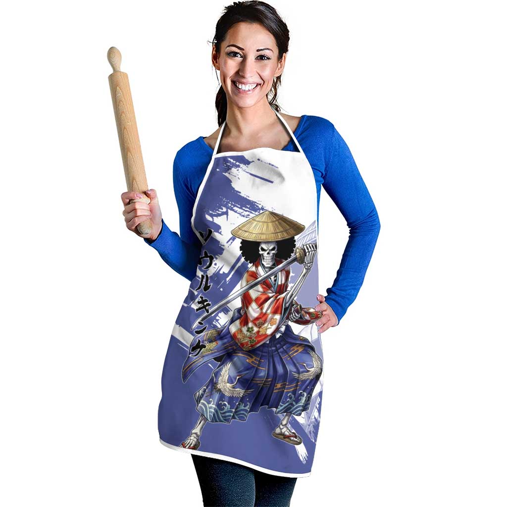 Brook in Wano Samurai Attire Apron Soul King Brook - Traditional Japanese Style