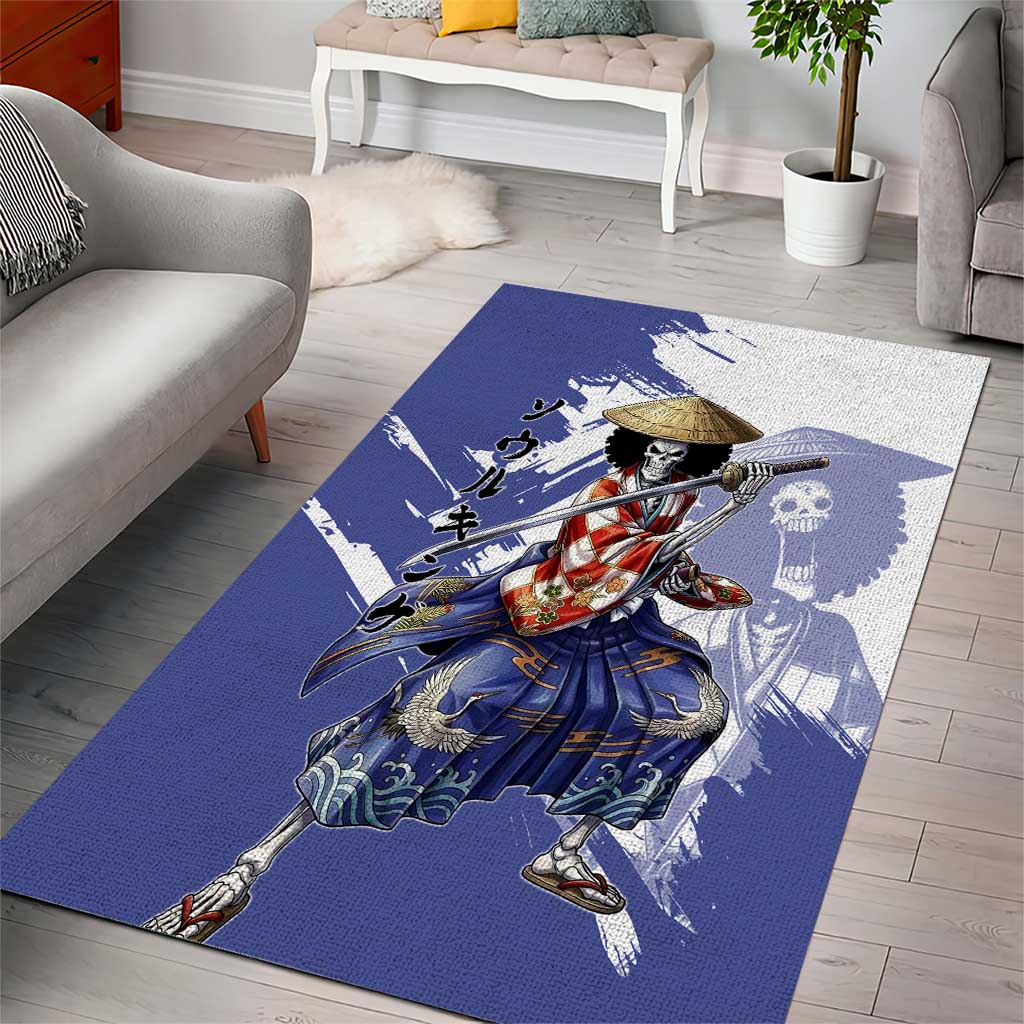 Brook in Wano Samurai Attire Area Rug Soul King Brook - Traditional Japanese Style