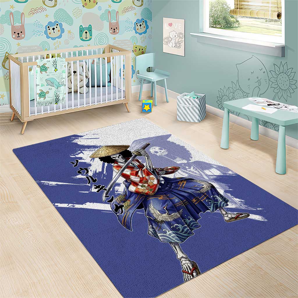 Brook in Wano Samurai Attire Area Rug Soul King Brook - Traditional Japanese Style