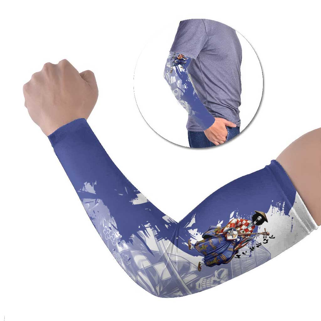 Brook in Wano Samurai Attire Arm Sleeves Soul King Brook - Traditional Japanese Style