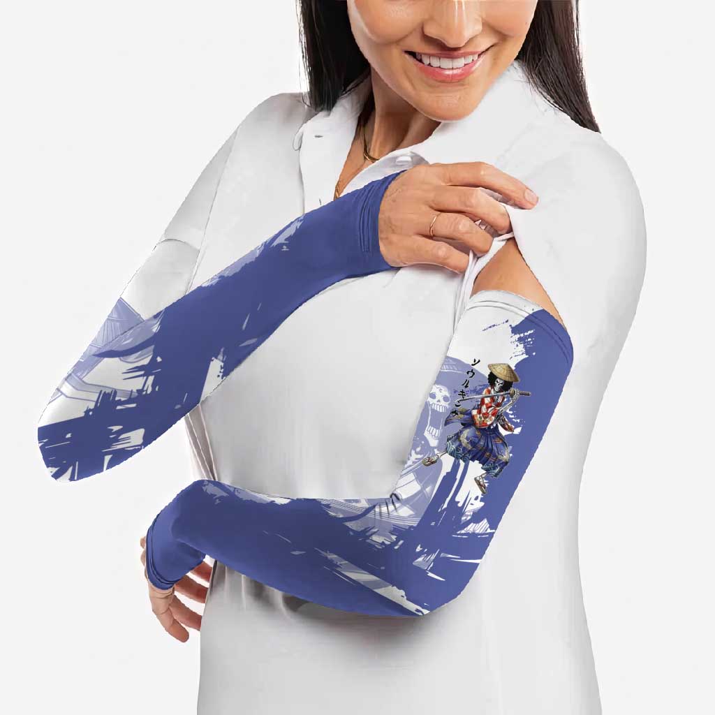 Brook in Wano Samurai Attire Arm Sleeves Soul King Brook - Traditional Japanese Style