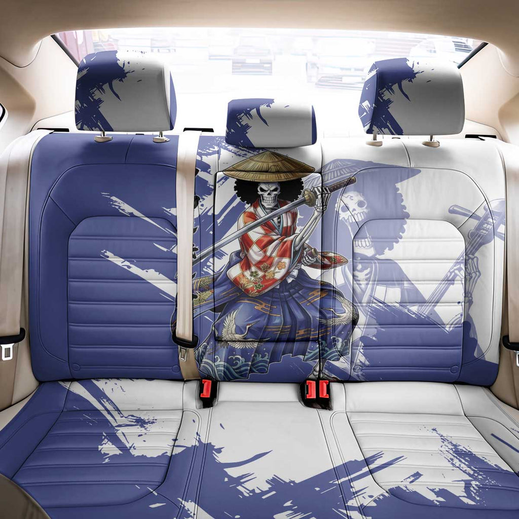 Brook in Wano Samurai Attire Back Car Seat Cover Soul King Brook - Traditional Japanese Style