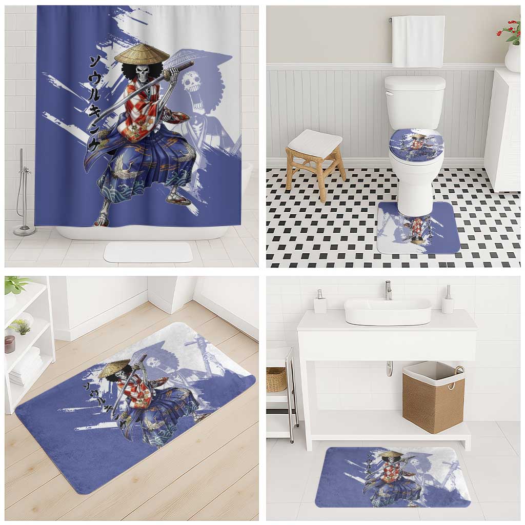 Brook in Wano Samurai Attire Bathroom Set Soul King Brook - Traditional Japanese Style