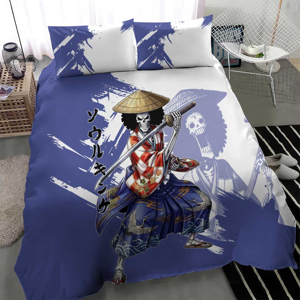 Brook in Wano Samurai Attire Bedding Set Soul King Brook - Traditional Japanese Style