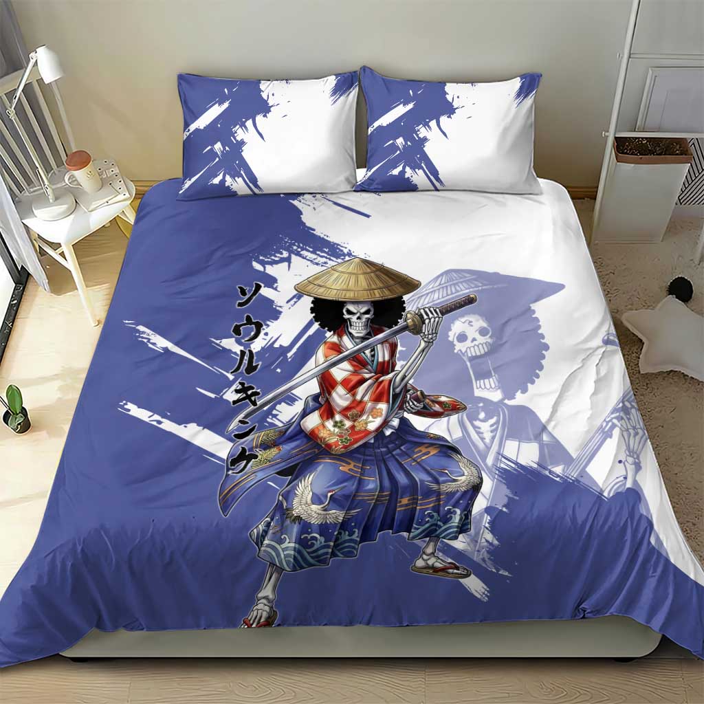 Brook in Wano Samurai Attire Bedding Set Soul King Brook - Traditional Japanese Style