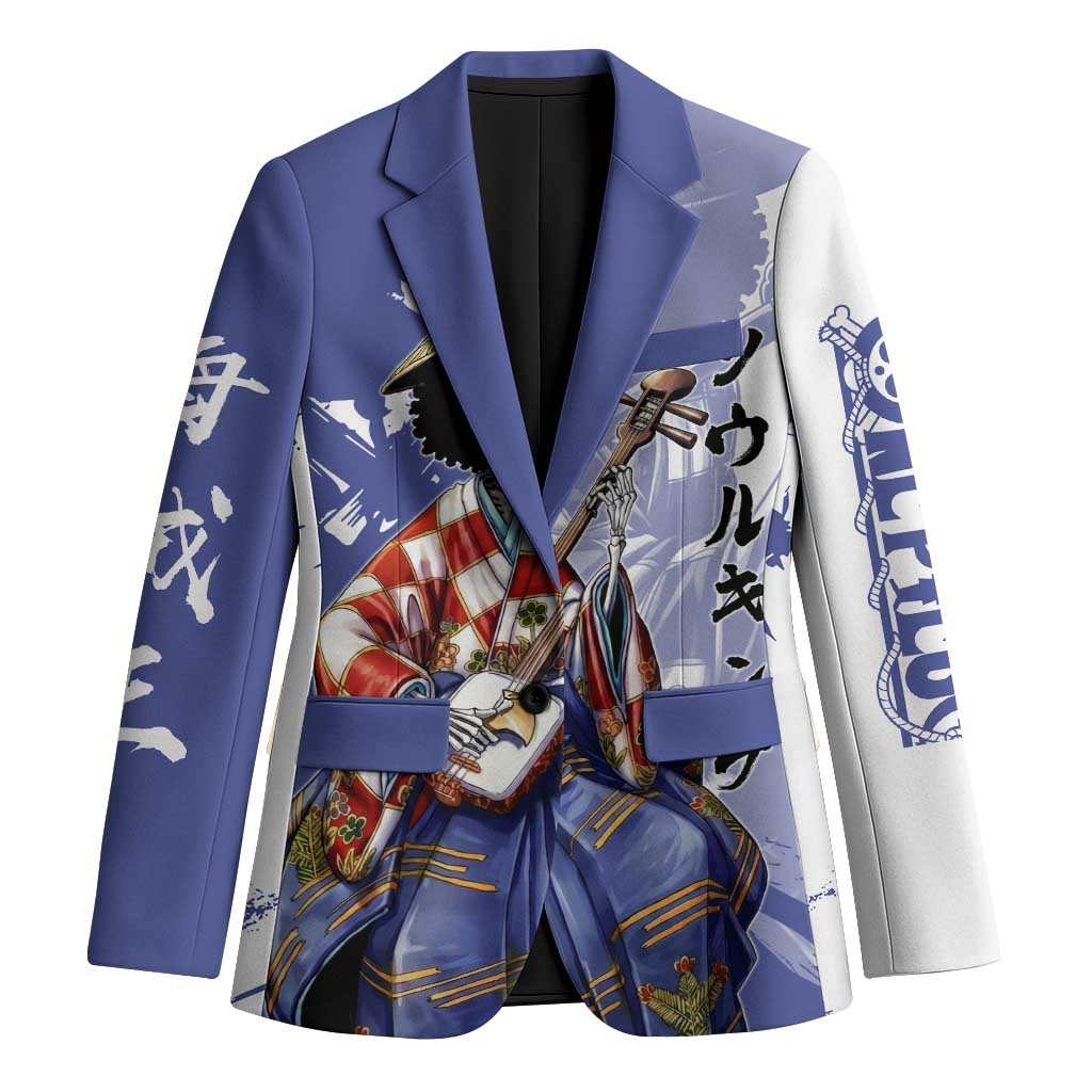 Brook in Wano Samurai Attire Blazer Soul King Brook - Traditional Japanese Style