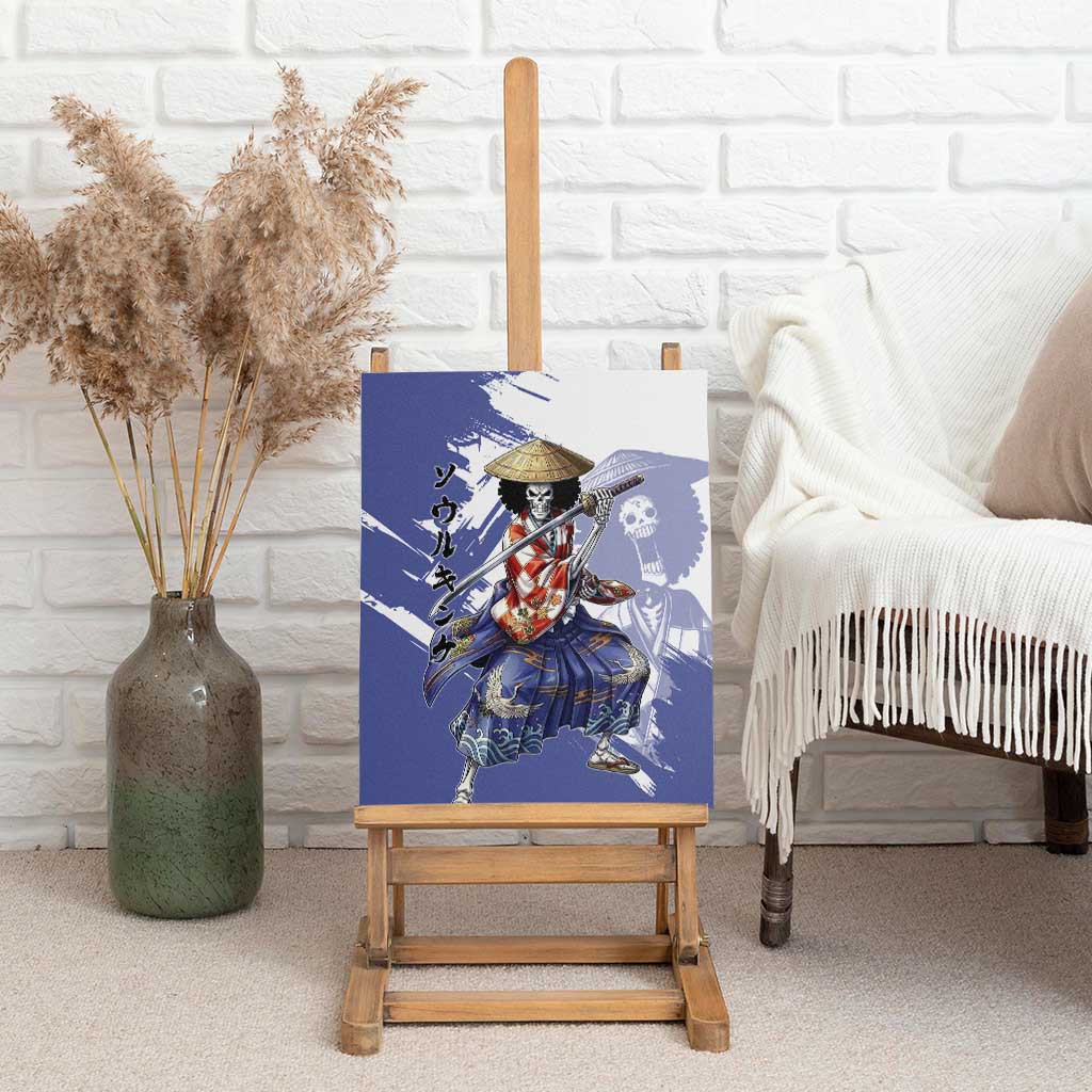 Brook in Wano Samurai Attire Canvas Wall Art Soul King Brook - Traditional Japanese Style