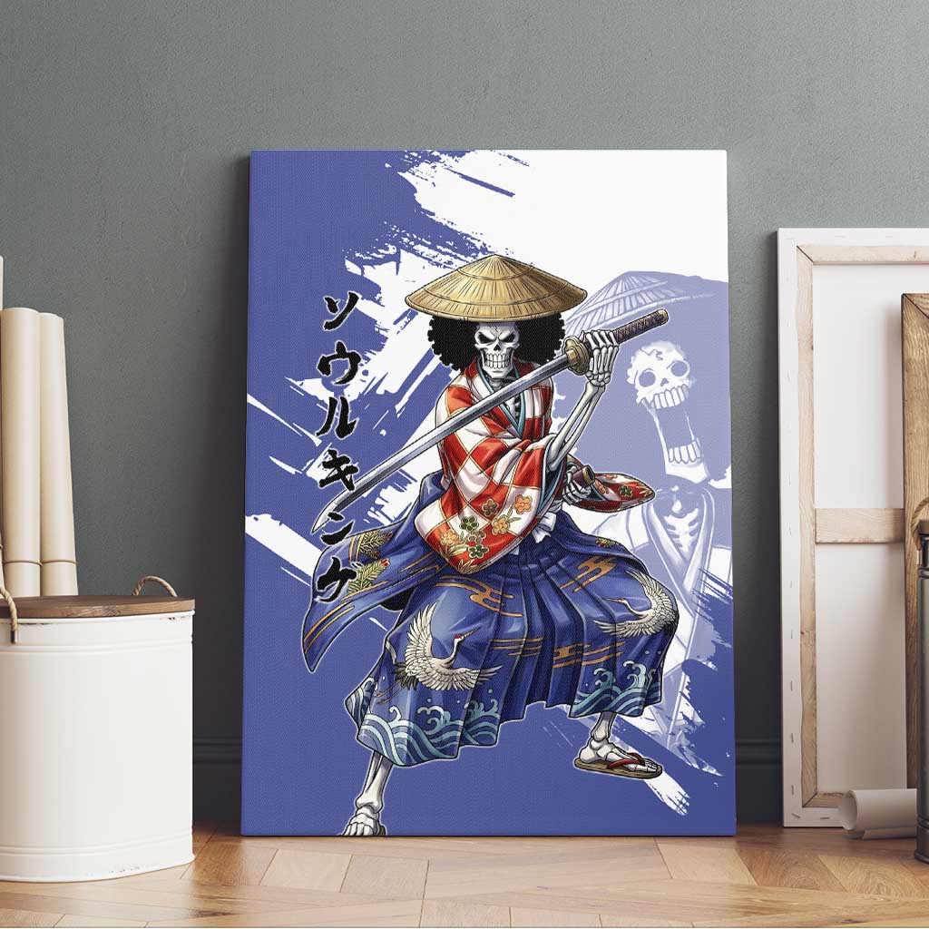 Brook in Wano Samurai Attire Canvas Wall Art Soul King Brook - Traditional Japanese Style
