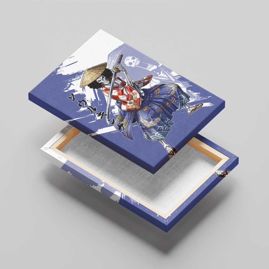 Brook in Wano Samurai Attire Canvas Wall Art Soul King Brook - Traditional Japanese Style