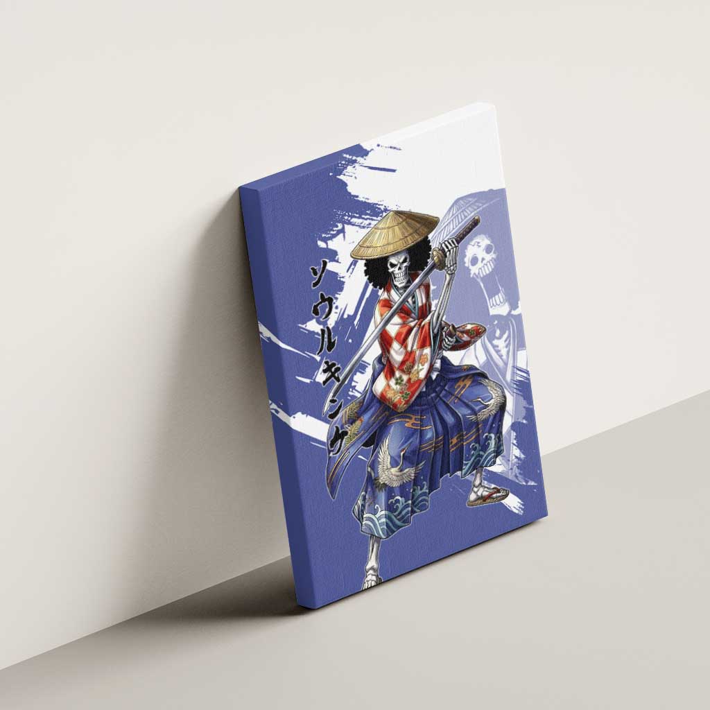 Brook in Wano Samurai Attire Canvas Wall Art Soul King Brook - Traditional Japanese Style
