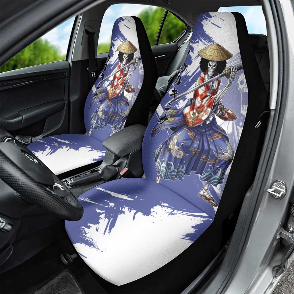Brook in Wano Samurai Attire Car Seat Cover Soul King Brook - Traditional Japanese Style