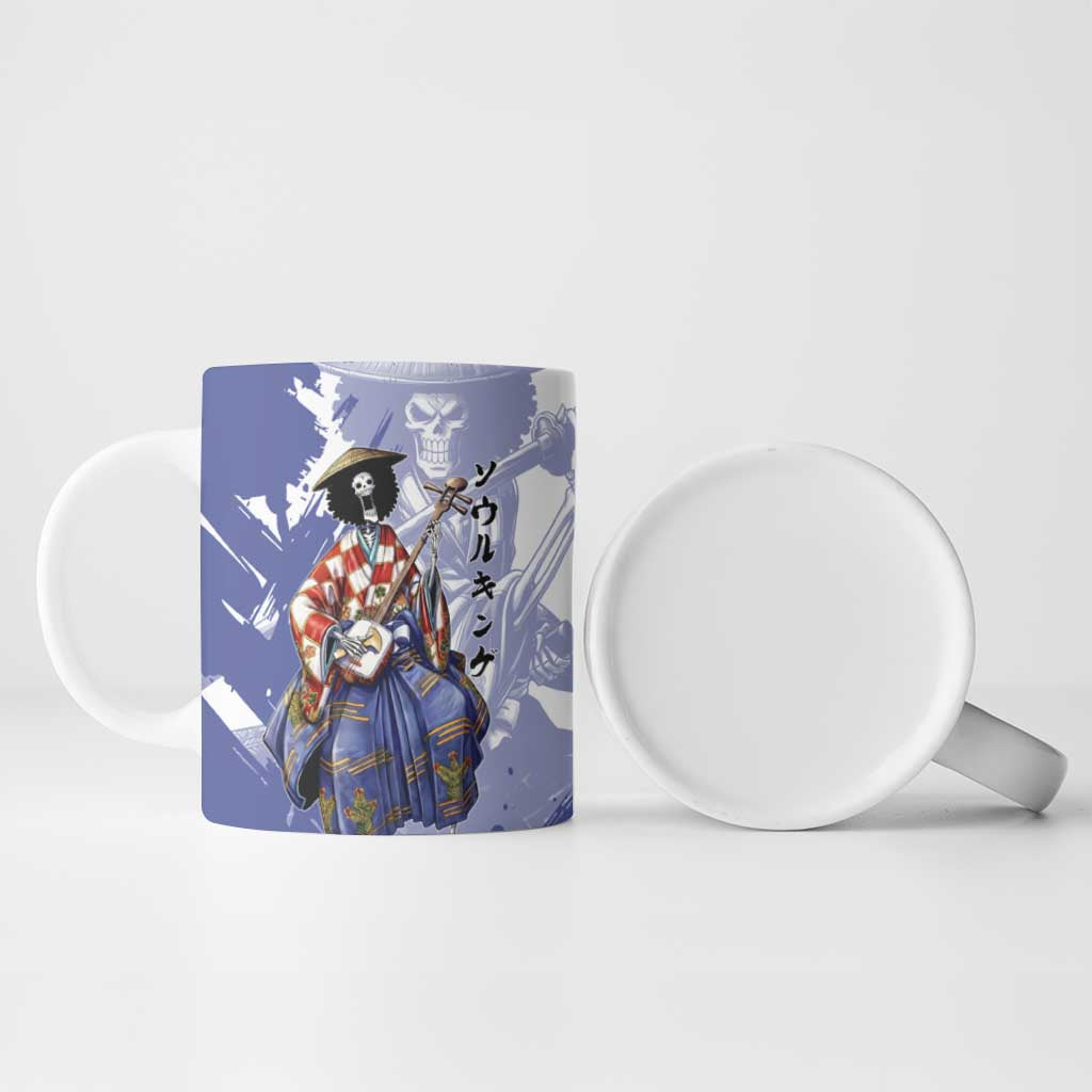 Brook in Wano Samurai Attire Ceramic Mug Soul King Brook - Traditional Japanese Style