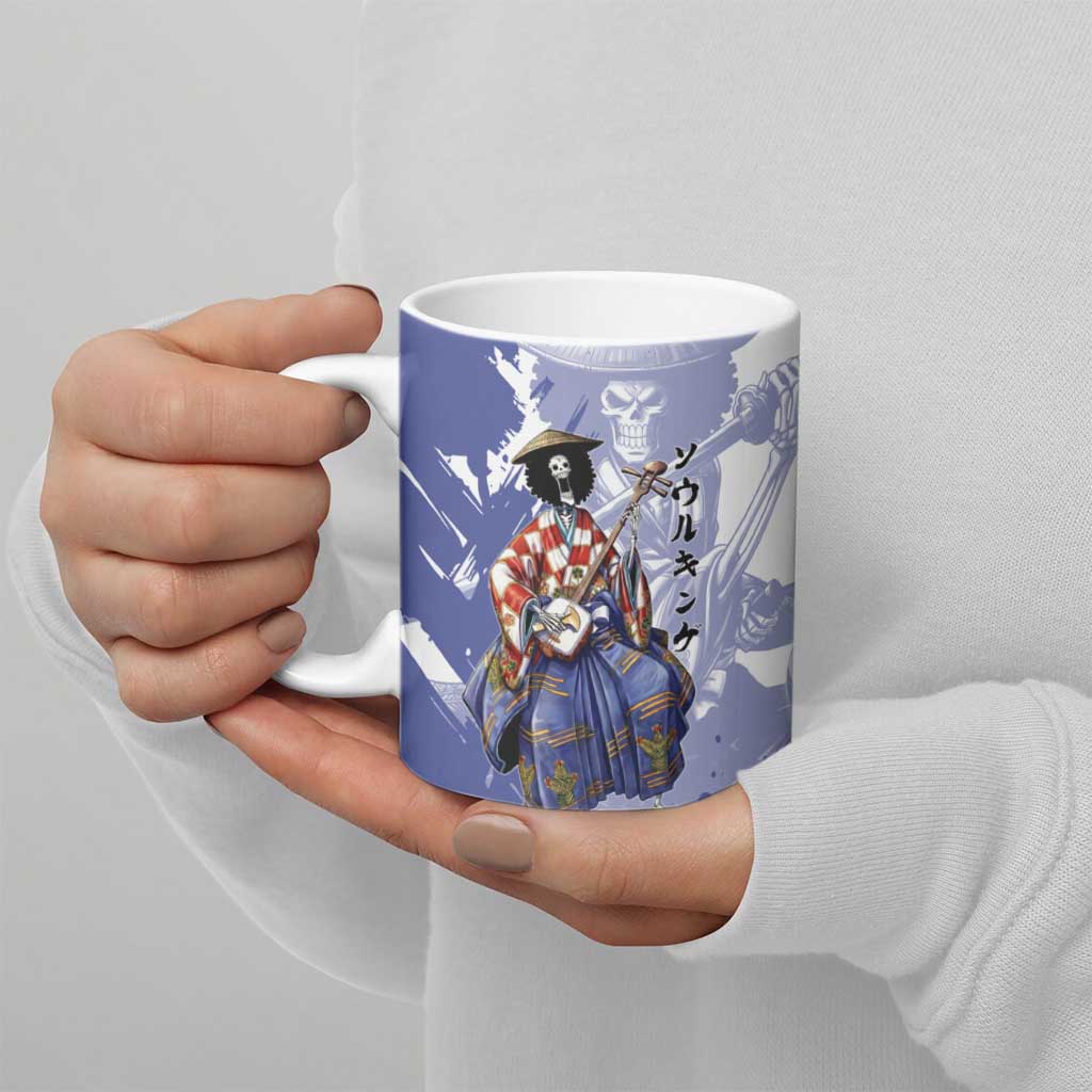 Brook in Wano Samurai Attire Ceramic Mug Soul King Brook - Traditional Japanese Style
